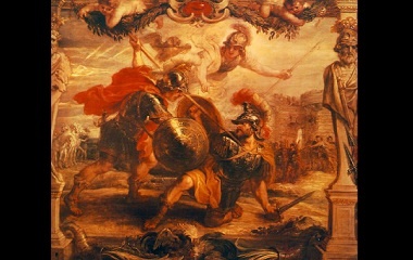 Achilles slays Hector