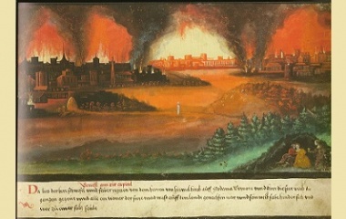 Sodom and Gomorrah painting, 1552
