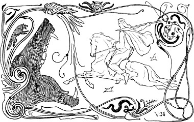 Fenrir and Odin