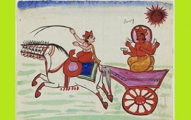 Surya in his chariot