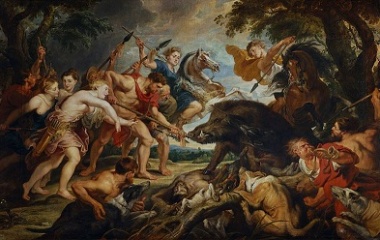 The hunt of Meleagros and Atalanta