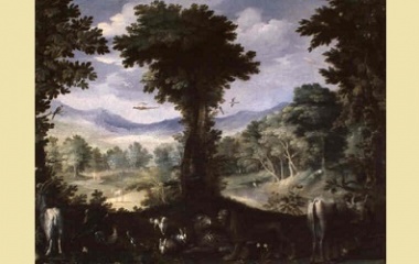 Garden of Eden painting, 16th century