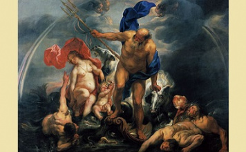 Neptune and Amphitrite in the storm