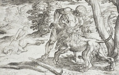 Hercules and the Nemean lion