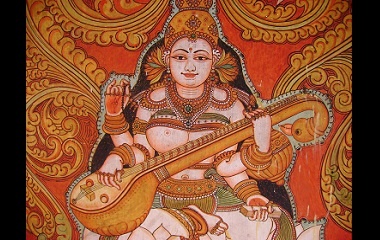 Painting of Saraswati