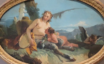 Satyress painting, 1740